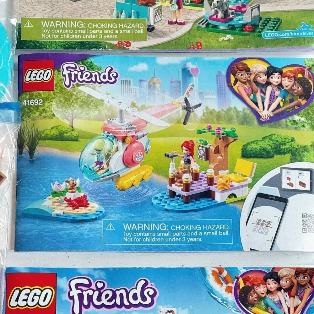 Lego Friends Lot Of 4 Sets 41085 41376 41380 41692 Complete With Instructions